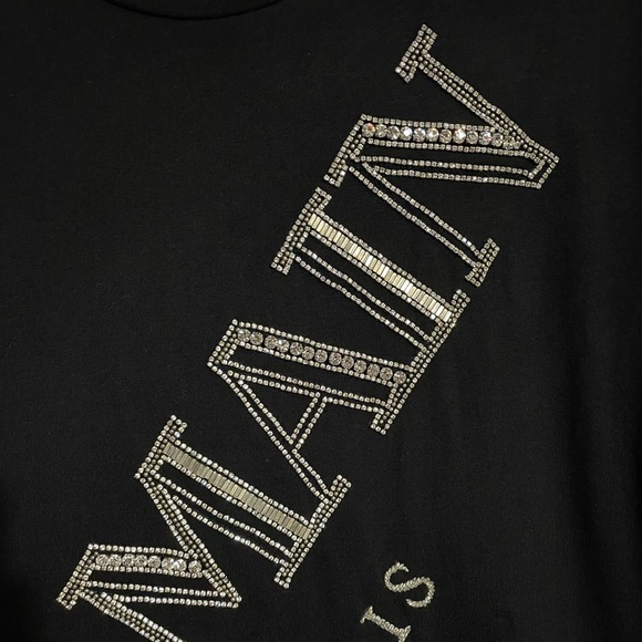 Authentic Balmain Crystal Logo T-shirt Size Small - Picture 10 of 11